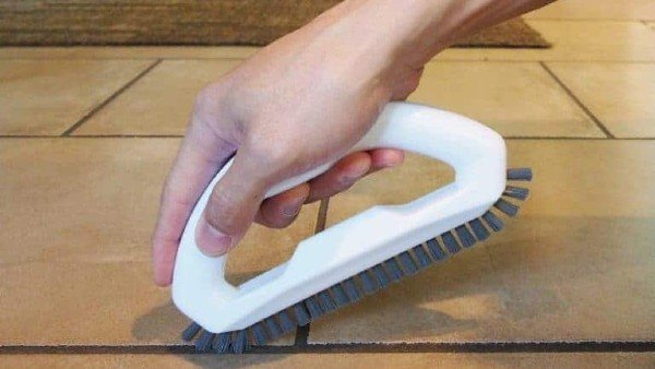 The Crown Choice Grout Cleaning Brush | Grout Cleaner and Scrubber Brush  with Stiff Nylon Durable Bristles | Scrub Brushes for Cleaning Bathroom