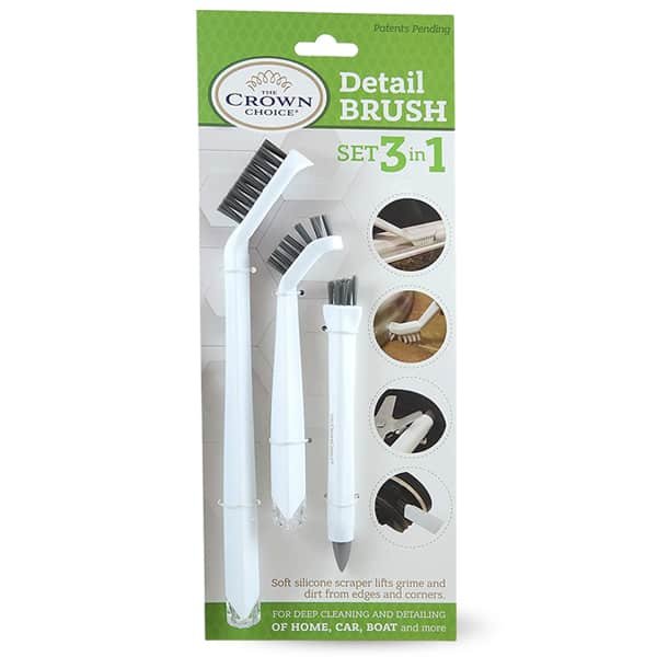 Double Ended Cleaning Brush Set, pack of 3