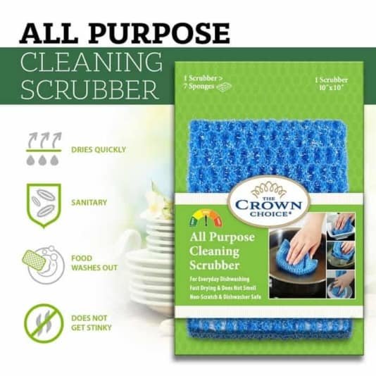 all purpose dish cloth scrubber