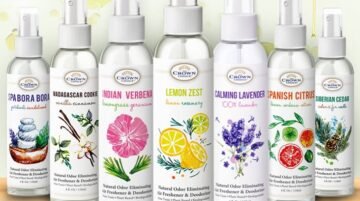 Natural Essential Oil Deluxe Air Freshener Set – 8 Pack. One of each scent