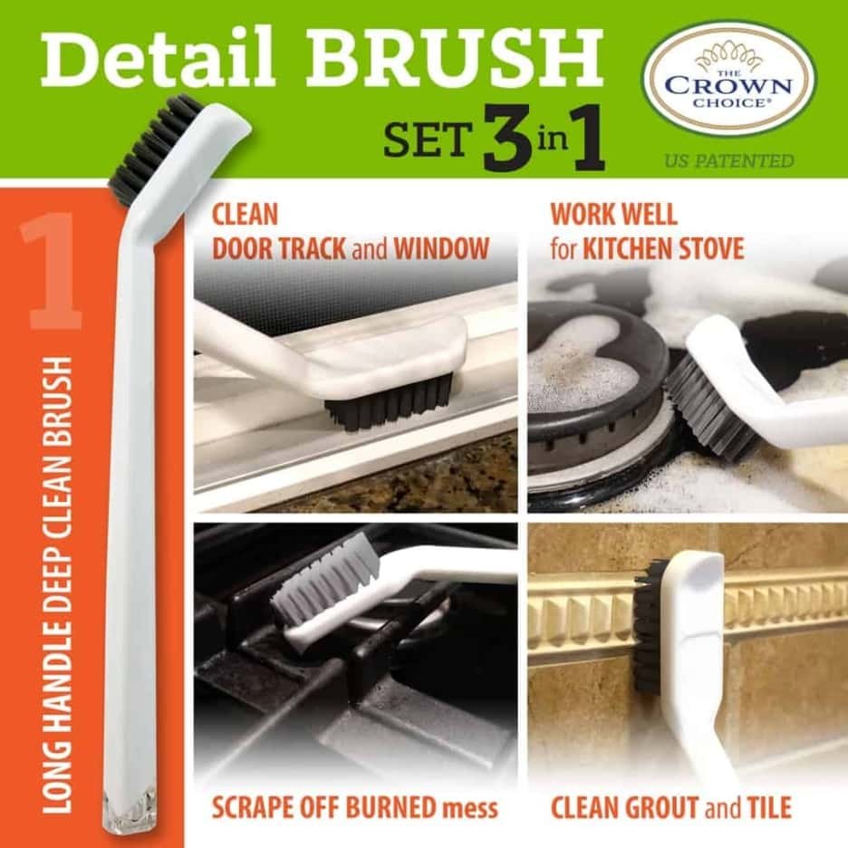 Best tile cleaning brush combo – 4 piece set 7
