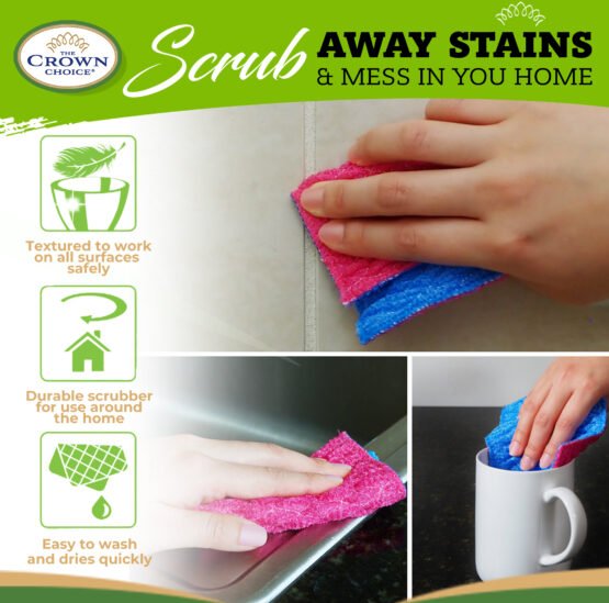 Kitchen Sponge Alternative - Dish Scrubber Pad for Dishwashing, Scrubbing, Cleaning 7