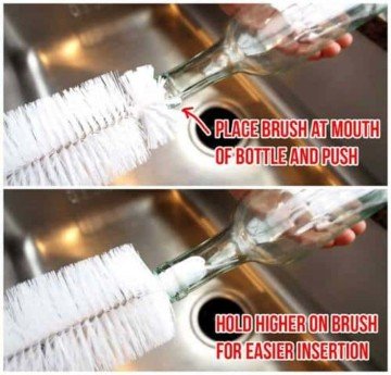 16″ LARGE Water Bottle Cleaning Brush with Cleaning Tip 4