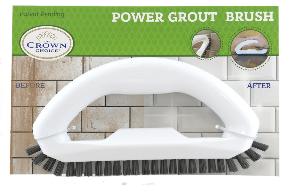 The Crown Choice Grout Cleaning Brush Set (3 Pack) – Deep Cleaning  Multi-Purpose Scrub Brush Set for Cleaning Tile, Shower, Window, Door  Track, Floors