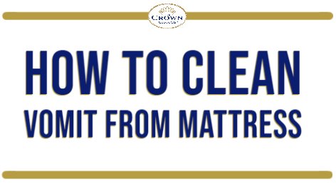 How to Clean Vomit from Mattress - The Crown Choice
