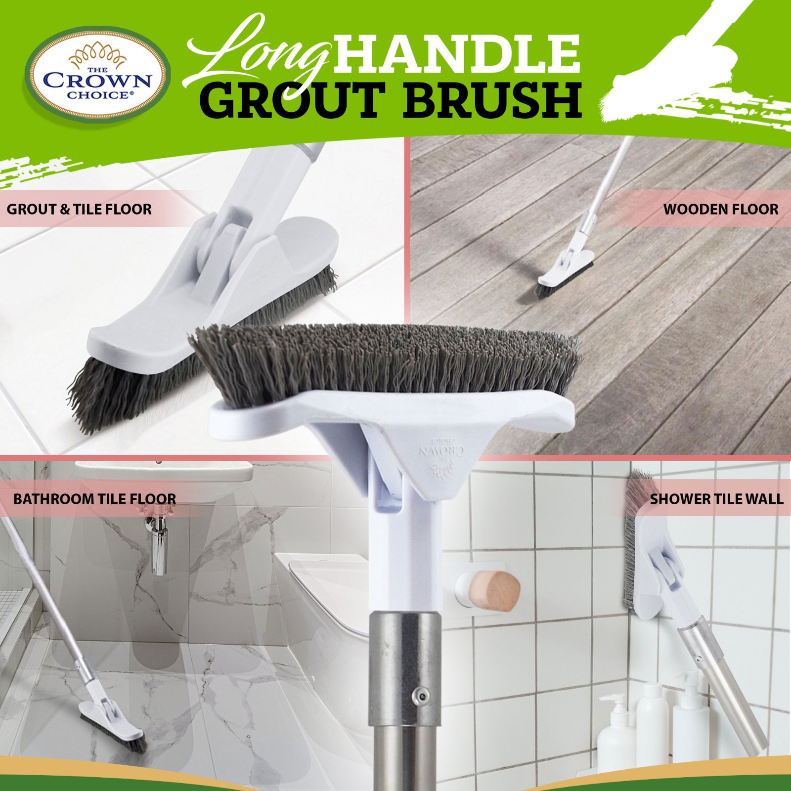 GROUT BRUSH AB18H HANDLE SOLD SEPARATELY 