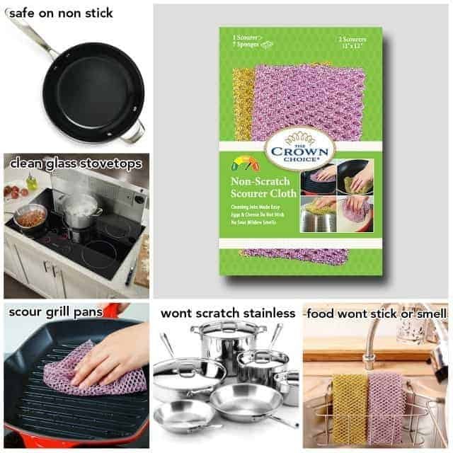 How to Clean an Oven Fast 14 Non-Scratch Scourer - HEAVY DUTY Mesh Scouring & Scrubber Cloths