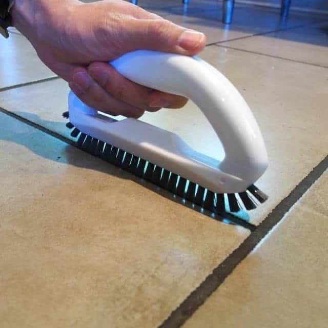 The Crown Choice Grout Cleaner Brush with Stiff Angled Bristles and 3-in-1 Grout  Cleaning Brush Supplies to Deep Clean Tile Lines, Detail Kitchen
