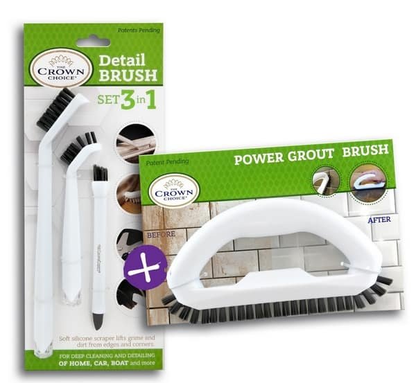 tile cleaning brush grout set bundle the crown choice